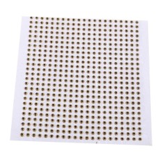 500 X Dukungan Perekat 3D Umpan Pancing Mata Alat Yang Berguna untuk Membuat Umpan (Emas, 5 Mm) -Internasional