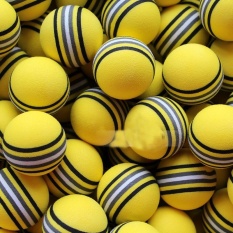 50 Pcs Kuning Golf Spons Lampu Bola Bola Basket Latihan Dalam/luar Ruangan Praktek Busa