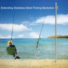 55-100cm Extending Stainless Steel Fishing Bankstick Adjustable Carp Fishing Bank Stick Fishing Rod Pod Rest for Bite Alarm - intl