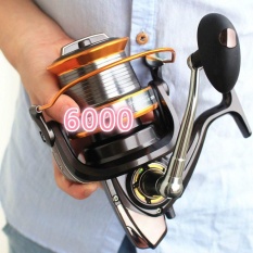 6000 Ukuran 12 + 1 Ball Bearings Besar Kumparan Pancing Putar Feeder Metal Reel Pancing Ikan Mas Carretilha De Pesca Molinete Shimano-Intl
