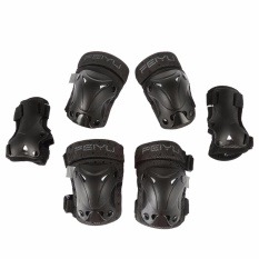 6 Pcs Sport Sepatu Roda Pergelangan Lutut Siku Persneling Pelindung Pad * XXS-Internasional