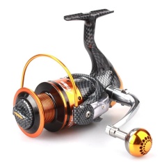7000 Series 12 + 1BB Semua Cangkir Garis Logam Berputar Reel Pancing Jarak Jauh Surfcasting Kemudi Memancing Laut dengan Karbon Tinggi Ular Kain- internasional