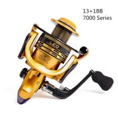 7000 Seri 13 + 1BB High Speed Gear Ratio 5.5: 1 Trolling Long Shot Casting Laut Besar Spinning Fishing Reel-Intl
