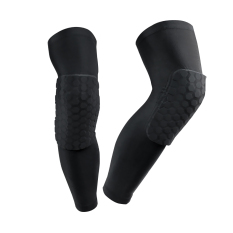 Ankle Engkel Weighted Bands Pasir Profesional Kompresi Yg Tahan Terhadap Pukulan Antislip Lengan Panjang Lutut Shin Olahraga Bola Basket Kneepads Sarang Lebah Lutut Kaki Penahan Bantalan Pelindung Lengan Baju Dukungan Penjaga Pelindung Gigi-Hitam L