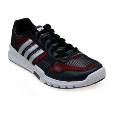 Adidas Essential Star 2.0 Shoes - Core Black-Silver Met.-Solar Red