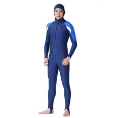 Dewasa Wetsuit UV Protective Full Body Hoodie Diving Suit untuk Berenang Surf Snorkel XXXL (Pria Gaya)-Intl