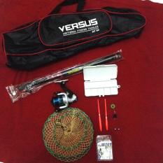 Alat Pancing Lengkap Full Set Tas / Joran Panjang / Reel / Pelampung / Mata Kail / Timah / Kotak Pancing / Stopper / Koja / Swivel