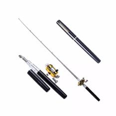 Alat Pancing Pena Pen Fishing Rod Set Tongkat Joran Portable Kit Ikan