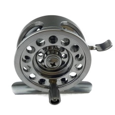 Semua Metal Fishing Reel Tangan Kanan Rocker dengan Brake 60 M Line Kapasitas Ukuran: 50.0-Internasional