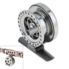 Alumunium Alloy Ultra Ringan Mantan Es Reel Pancing Terbang Roda Pancing Diameter 5 Cm-Intl