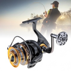 Aluminium Spul Pemintal Penggulung Pancing 6000/7000 Series 13 + 1 Ball Bearing Jarak Jauh Surfcasting Reel dengan Metal Handle (Ukuran-7000) -Intl
