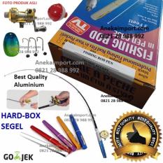 Anekaimportdotcom Alat Pancing Pena MINI 1 SET - Fishing Rod In Pen Case 1M Panjang Joran - Ungu