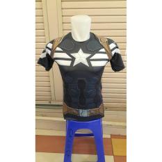 BAJU KAOS CAPTAIN AMERICA GYM FITNESS WINTER SOLDIER UNDER ARMOUR