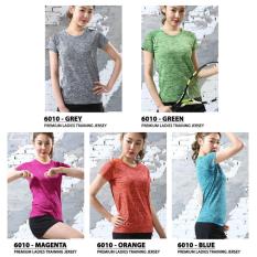 BAJU KAOS OLAHRAGA WANITA KETAT YOGA LARI TRAINING GYM