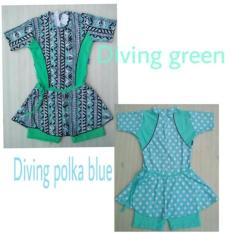 Baju Renang Anak Perempuan 2 - 4 Tahun Motif / Diving Rok - 37B7C5
