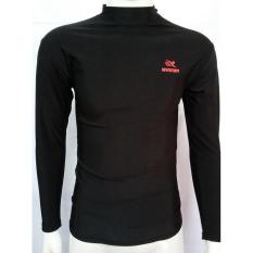 Baju Renang Ketat Pria Wanita Lengan Panjang Hitam Model Rashguard