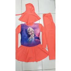 Baju Renang Muslim Anak Cewek Sd Frozen Elsa - Ca3db5