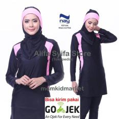 Baju Renang Wanita Muslim Muslimah Premium Dewasa Nay Nsp-008-Pink - Ea3b66