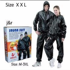 BAJU SAUNA SUIT/BAJU SAUNA SIKEN HITAM ORIGINAL SIZE XXL