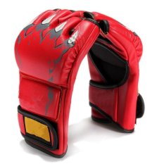 Bang Baru Mma UFC Perdebatan Bergulat Melawan Punch Ultimate Mittsleather Sarung Tangan Merah-Intl