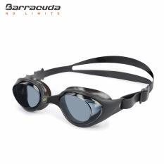 Barracuda Junior Kacamata Renang Anak FUTURE – One-piece Frame Soft Seals, Anti-fog UV Protection, No leaking Easy Adjustment Quick Fit Comfortable for Children Kids ages 6~12 (#73155) (Black)
