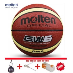 Bola Keranjang Bola Keranjang Bola Keranjang Molten GW6 Size6 PU Kulit dengan Bersih + Tas dan