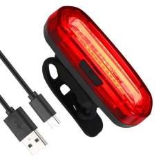Peringatan Keselamatan Sepeda Belakang Ringan USB Isi Ulang Merah Tinggi Intensity LED Senter Anti-Air Taillight untuk Any Jalan Bikes-Internasional
