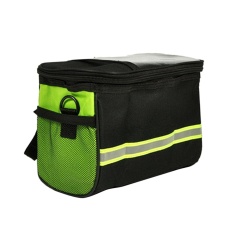 Sepeda Sepeda Bersepeda Outdoor Depan Keranjang Beban Bingkai Tabung Handlebar Bag Pouch Hijau-Intl