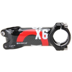 Bike Handlebar dengan 3 K Carbon Fiber Ultralight STEM (Merah) (90mm)-Intl