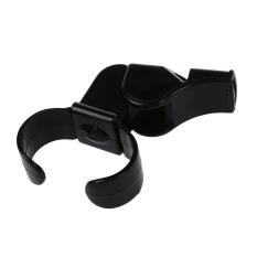 Hitam Plastik Pealess Jari Grip Olahraga Wasit Whistle