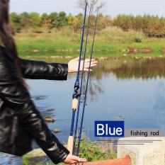 Blue 2 Section 2.1m joran pancing Casting Fishing Rod with an Extra Top Section Bass Fishing Rod