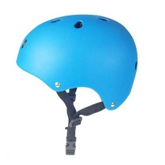 BMX Sepeda Skate Multi-Sport Helm Bersepeda Sepeda Crash Helm, 2 Ukuran untuk Anak Dewasa Spesifikasi: Biru M (qimiao)-Intl