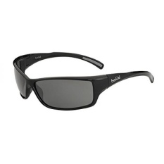 Bolle Slice Sunglass dengan TNS Lensa, Berkilau Hitam-Internasional