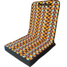 BonBon Kursi Lesehan Lipat / Kursi Sandaran Motif Segitiga