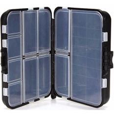 Box Kotak Perkakas Kail Pancing Waterproof Case - Q041 - Black - Free 1 x Set Umpan Cacing