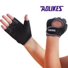 Brand Anti-skid Men & Women Gym Gloves Body Building Exercise
Training Sports Fitness Gloves Crossfit(L) - intl
