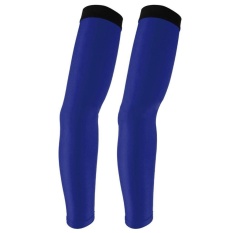 Breathable Summer Bersepeda Sepeda Sepeda Penghangat Lengan Manset Lengan Menutupi SINAR UV Sun Protection untuk Outdoor Aktivitas Warna: Navy Blue Ukuran: L-Intl