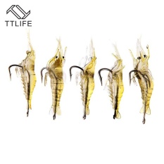 Beli 5 Get 5 Gratis, Fishing Lures dengan Hook Buatan Udang Udang Udang Udang Umpan Ringan Carp Fishing Lure (10 Pcs Fishing Lures) -Intl