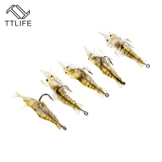 Beli 5 Get 5 Gratis, Fishing Lures dengan Hook Buatan Udang Udang Udang Udang Umpan Ringan Carp Fishing Lure (10 Pcs Fishing Lures) -Intl