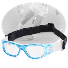 Anak-anak Bola Basket Sepak Bola Olahraga Eyewear Kacamata Lensa PC Pelindung Mata Kacamata (Biru)-Intl