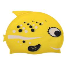 Topi Renang Anak Kartun Silicon Menyelam Tahan Air Bobofish Kuning