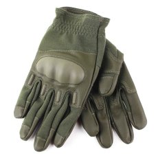 Motor Balap Sarung Tangan Tentara Taktis Airsoft Paintball Olahraga Militer Penuh Jari Kulit Sarung Tangan Pria Hijau