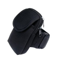 Bersepeda Olahraga Menjalankan Cell Phone Arm Band Bag Pergelangan Tangan Pouch Key Paket Hitam-Intl