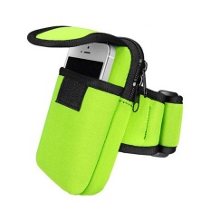 Bersepeda Olahraga Menjalankan Cell Phone Arm Band Bag Pergelangan Tangan Pouch Key Paket Hijau-Intl