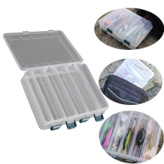 Double Sided 12 Kompartemen Umpan Pancing Pengait Katrol Baits Penyimpanan Kotak Plastik-Internasional
