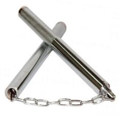 Double Stik/ Besi Tongkat Besi Stel Original Untuk Bela Diri, Olahraga and Survival - Silver