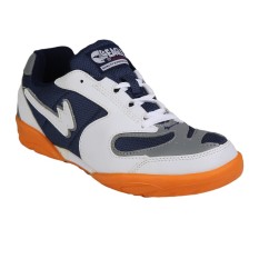 Eagle All England Sepatu Badminton/Bulu Tangkis - Wht/Nvy/Gry