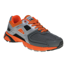Eagle Supersonic Sepatu Lari Pria - Dark Grey-Oranye