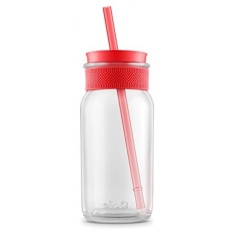 Ello Kella BPA Kaca Bebas Sipper dengan Straw, Coral, 20 Oz.-Intl