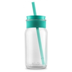 Ello Kella BPA Kaca Bebas Sipper dengan Straw, Teal, 20 Oz.-Intl
